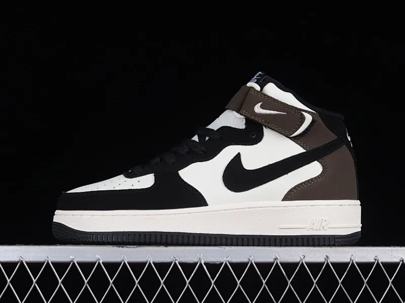 All categories Nk Air Force 1 Air Force series Nk Air Force 1 Mid Air Force mid-top Nk Air Force 1'07 Mid mocha black stitching Air Force One mid-top sports and leisure sneakers GH5696-023